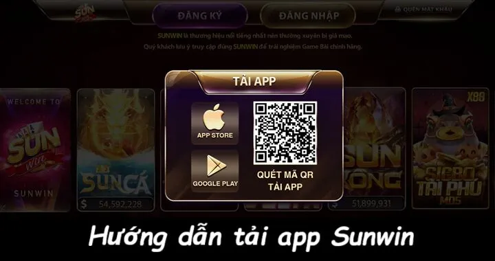 Hướng dẫn tải app Sunwin tr&ecirc;n c&aacute;c d&ograve;ng điện thoại