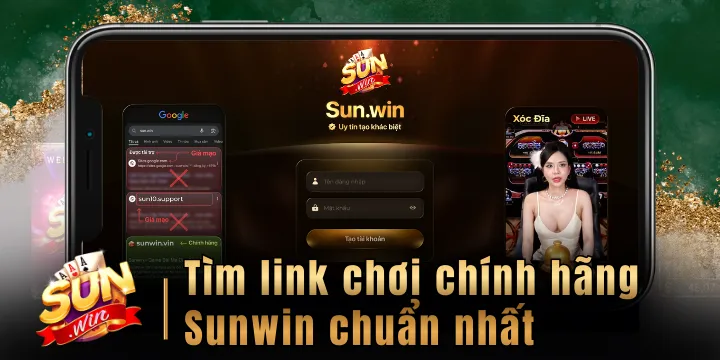 T&igrave;m link ch&iacute;nh h&atilde;ng Sunwin - Hướng dẫn nhận biết chuẩn nhất